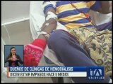 Dueños de clínicas de hemodiálisis dicen estar impagos hace cinco meses