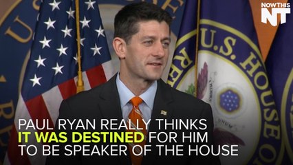 Paul Ryan Believes He Was Destined To Be The Speaker Of The House