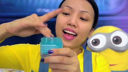 Yellow and Purple Minion Halloween Make-up Tutorial