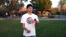 Guy Solves Rubiks Cube While Juggling