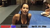 Girls wrestling- Nova vsCasey- Wrestla-Girl -Promo