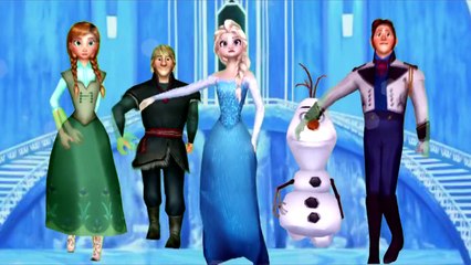 Frozen Super Finger Family 3d - Elsa and Anna Finger Family