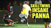 SkillTwins CRAZY Nutmeg⁄Panna Skill vs. Football Professional Player! ★FULL HD