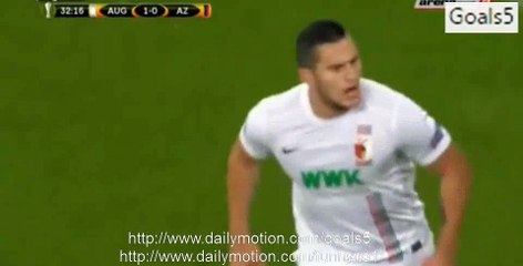 Raul Bobadilla Goal Augsburg 2 - 0 Alkmaar Europa League 5-11-2015