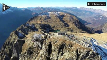 Un aigle et une championne de wingsuit font une descente à 150 km/h