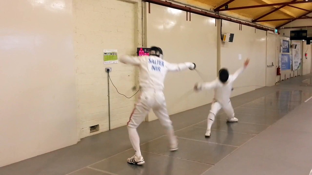 Balazs Barcza HUN VS  Duncan Salter ENG Fencing training  uncut