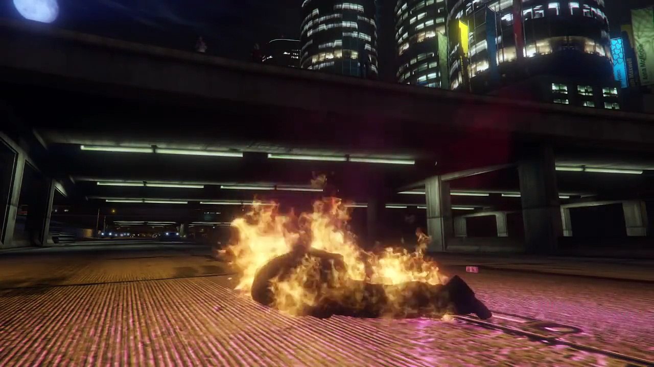 GTA 5 PC Online Funny Moments Action Replay, Slow Motion, Highway Stunt!