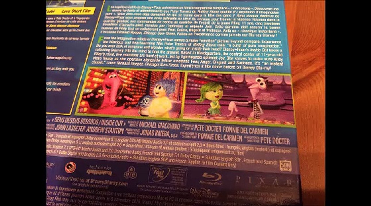 Critique Blu-ray Inside Out (Sans Dessus Dessous)