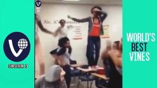 Dancing Girls Gets Pushed Off Desk Vine Compilation! (100+ Vines) | Hilarious! | MUST WATC