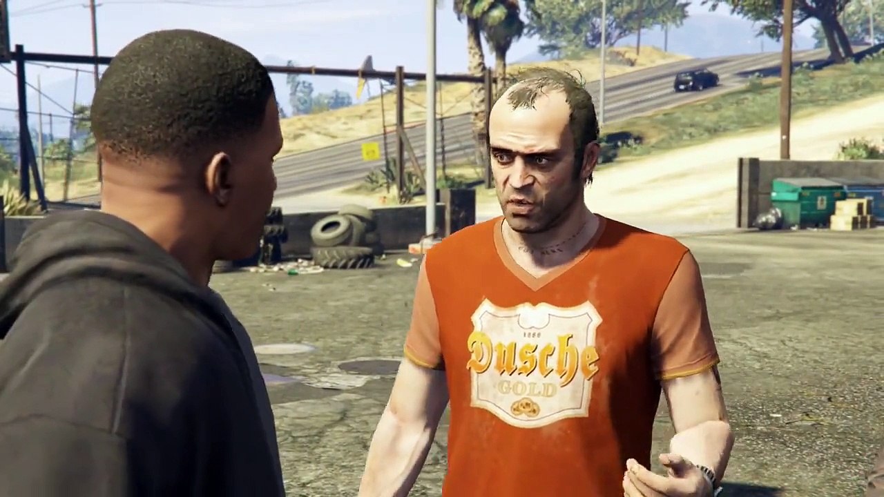 Michael Walking Down The Building Threes Company Mission GTA 5
