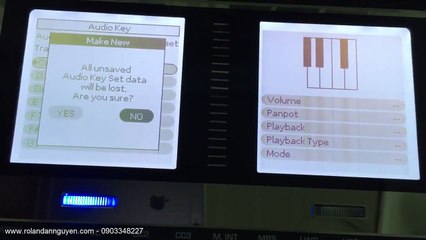 Thiết Lập Audio Key Trên Đàn Roland BK-9