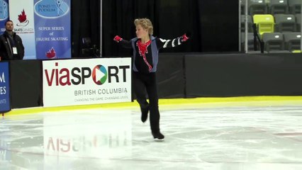 Benjam Papp - Novice Men Short - 2016 Skate Canada BC/YK Sectional Championships