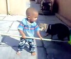 Baby Beat The Dog Amazing Fight Very Funny Video