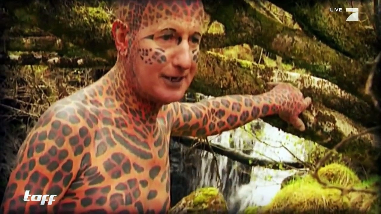 Larry der Leopardenmann Skurrile Ganzkörpertattoos | taff