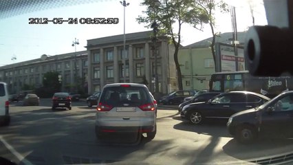 Man in suit fighting in Russia