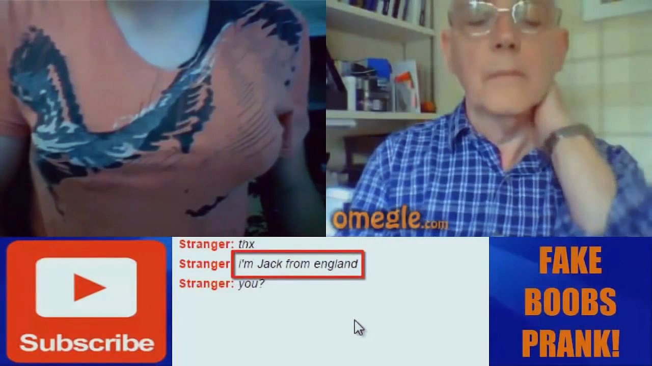 FAKE BOOBS PRANK! on Omegle