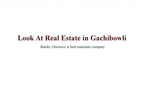 Gated community Flats for sale in Gchibowli