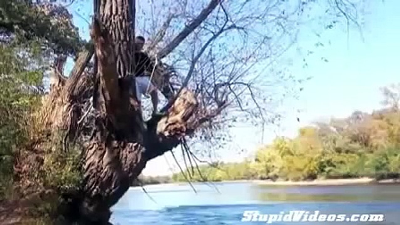 Tree Swing Wipe Out _ Funny Videos 2015