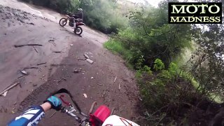 CRAZY Dirt Bike Swept Away in Flooded Creek!!! [#22]