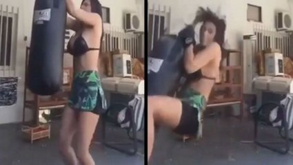 This Bag Was Made For Punching, Not Swinging
