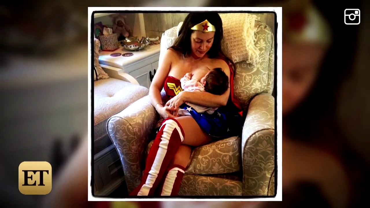 Alyssa Milano Breastfeeds in Halloween Costume! See Her Wonder Woman Pic