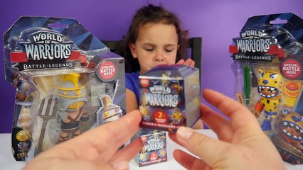 NEW World of Warriors Surprise Toys and Mini Figures in a mystery box, first series action
