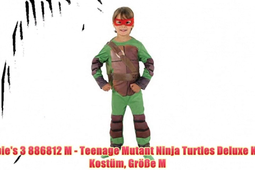 Rubie's 3 886812 M - Teenage Mutant Ninja Turtles Deluxe Kind Kost?m Gr??e M