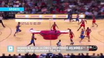 Derrick Rose scores 29 points as Bulls roll over Thunder 104-98