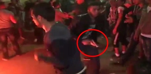 Düğünü böyle kana buladı