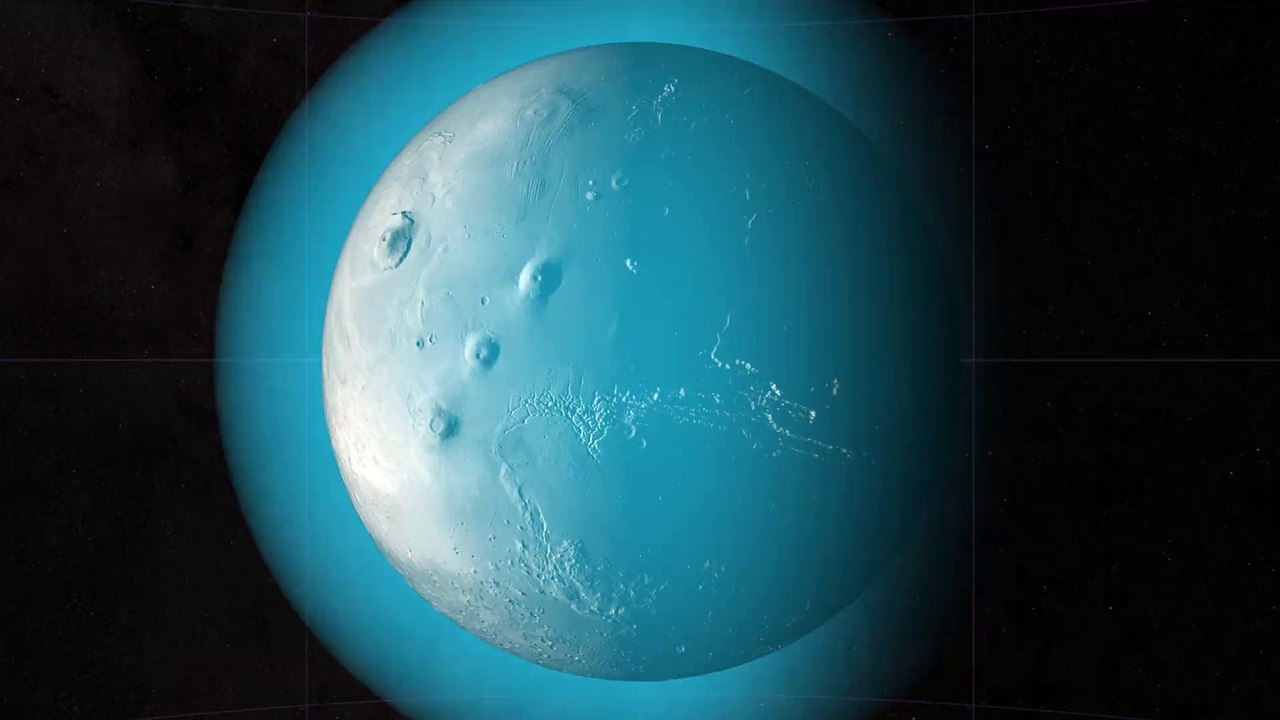 Solar Wind hitting Mars' induced magnetic field