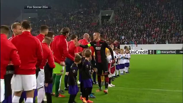 Augsburg vs AZ Alkmaar All Goals & Highlights 05.11.2015 (Europa League - Group Stage)