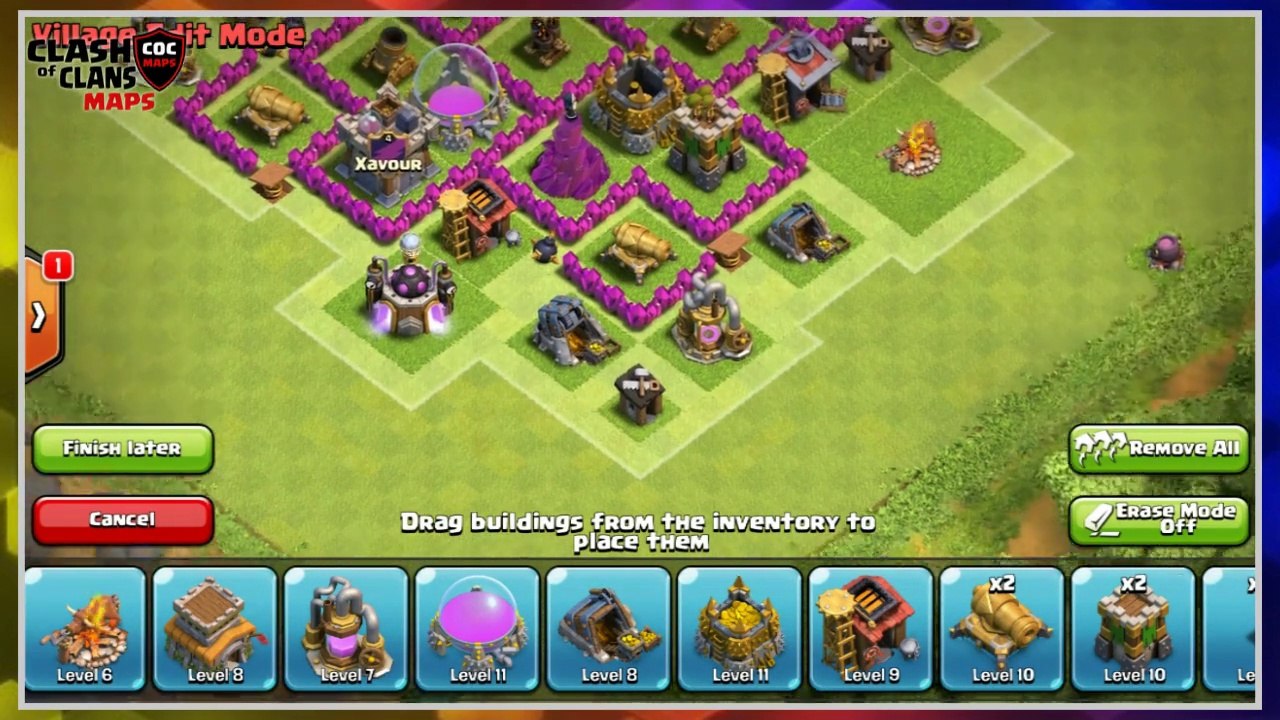 Clash of Clans - TH6 Anti Giant Farming Base La...