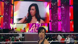 AJ Lee Besa a John Cena | Raw Latino ᴴᴰ