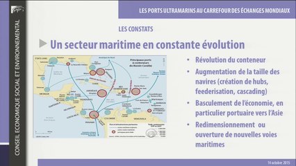 14-10-2015 : Les ports ultramarins au carrefour des échanges mondiaux - cese