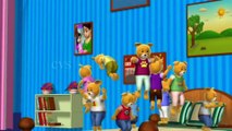 KZKCARTOON TV -Ten Little Teddy Bears Jumping on the Bed - 3D Animation Nursery Rhymes for Children with Lyrics