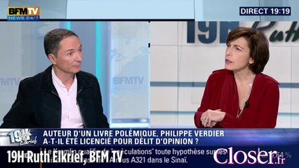 19H Ruth Elkrief : Philippe Verdier envisage d'attaquer France 2 au pénal