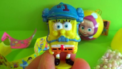 Disney Pixar Cars surprise egg SpongeBob surprise egg Masha and the Bear surprise egg! 3 s