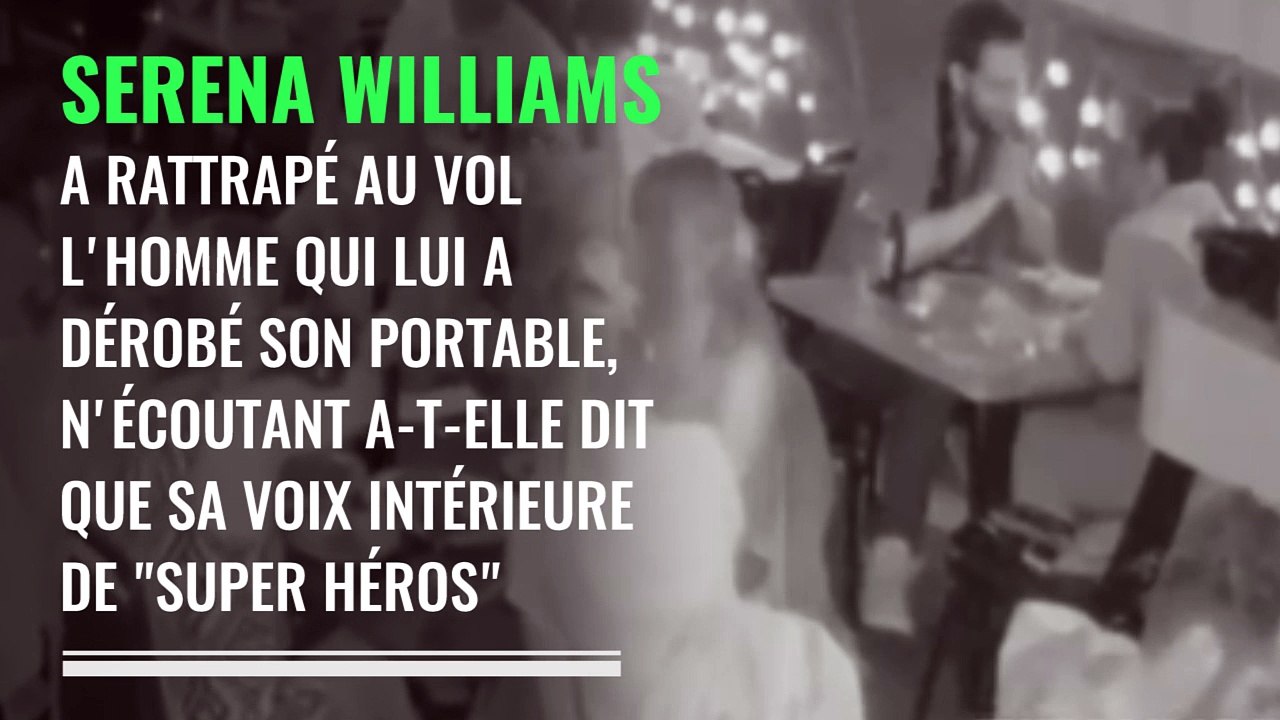 Serena Williams a sa technique contre le vol de portable