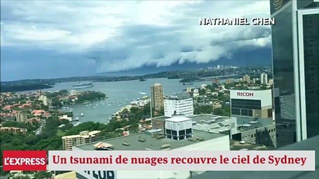 Un impressionnant tsunami de nuages recouvre le ciel de Sydney