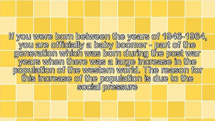 The Effects of the Baby Boom on Society and How Baby Boomers Affect the Future