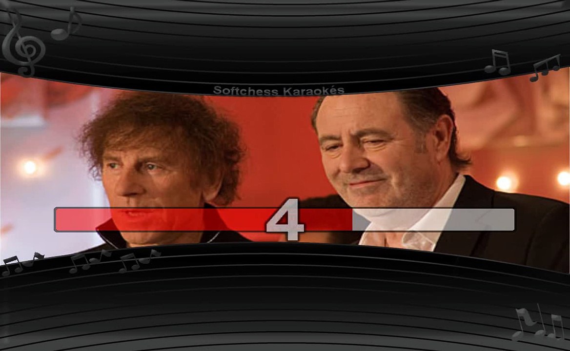 Michel Delpech et Alain Souchon - Quand j'étais chanteur (karaoké avec voix Delpech réalisé par Softchess)