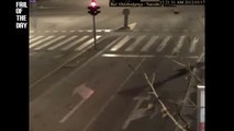 Man Destroys Traffic Light FAIL