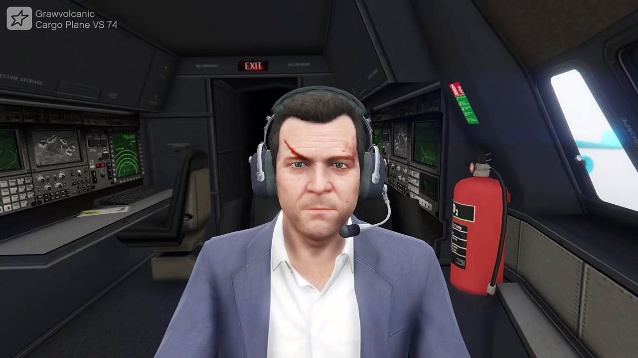 Mid Air Crash Cargo Plane VS 747 GTA 5