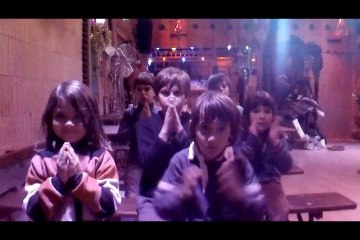 Les monstres à la ferme du Fays; spectacle de fin de stage toussaint 2015.