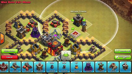 Clash of Clans - Town Hall 7 (TH7) WAR - TROPHY - HYBRID BASE with Air Sweeper