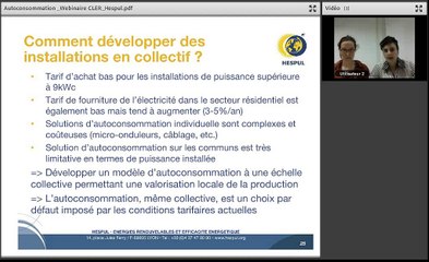 Mardi de la transition énergétique : autoconsommation d'électricité 3/3 Secteur collectif