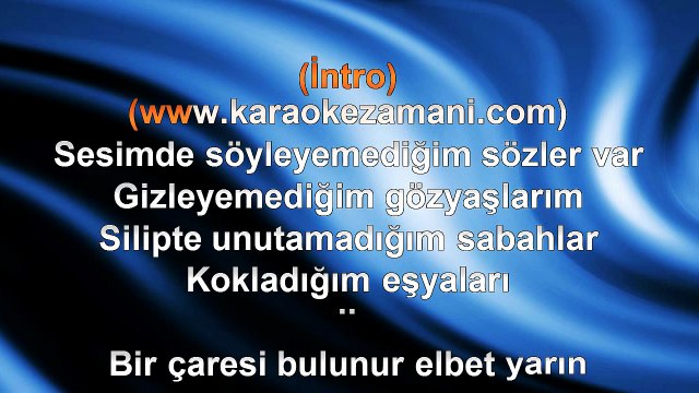 Sertab Erener - Bir Çaresi Bulunur Elbet - (2011) TÜRKÇE KARAOKE