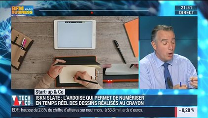 Start-up & Co: ISKN Slate, une ardoise intelligente permettant de dessiner au crayon à papier – 05/11