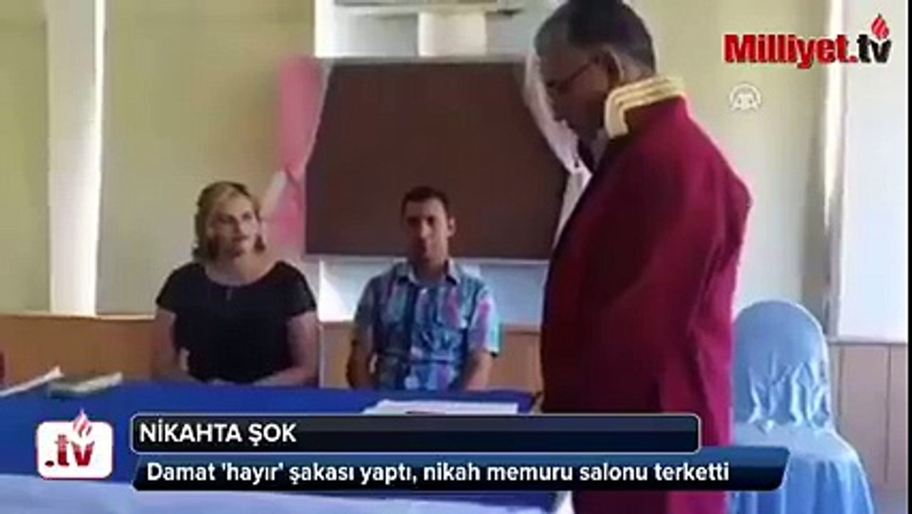 Damat Hayır Dedi Nikah Memuru Töreni Terk Etti