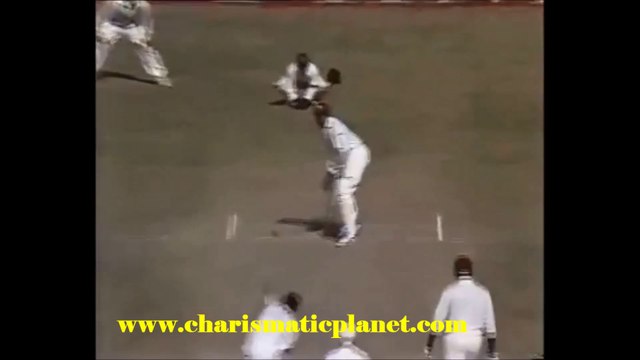 Wasim Akram Tumbling Wicket against West Indies